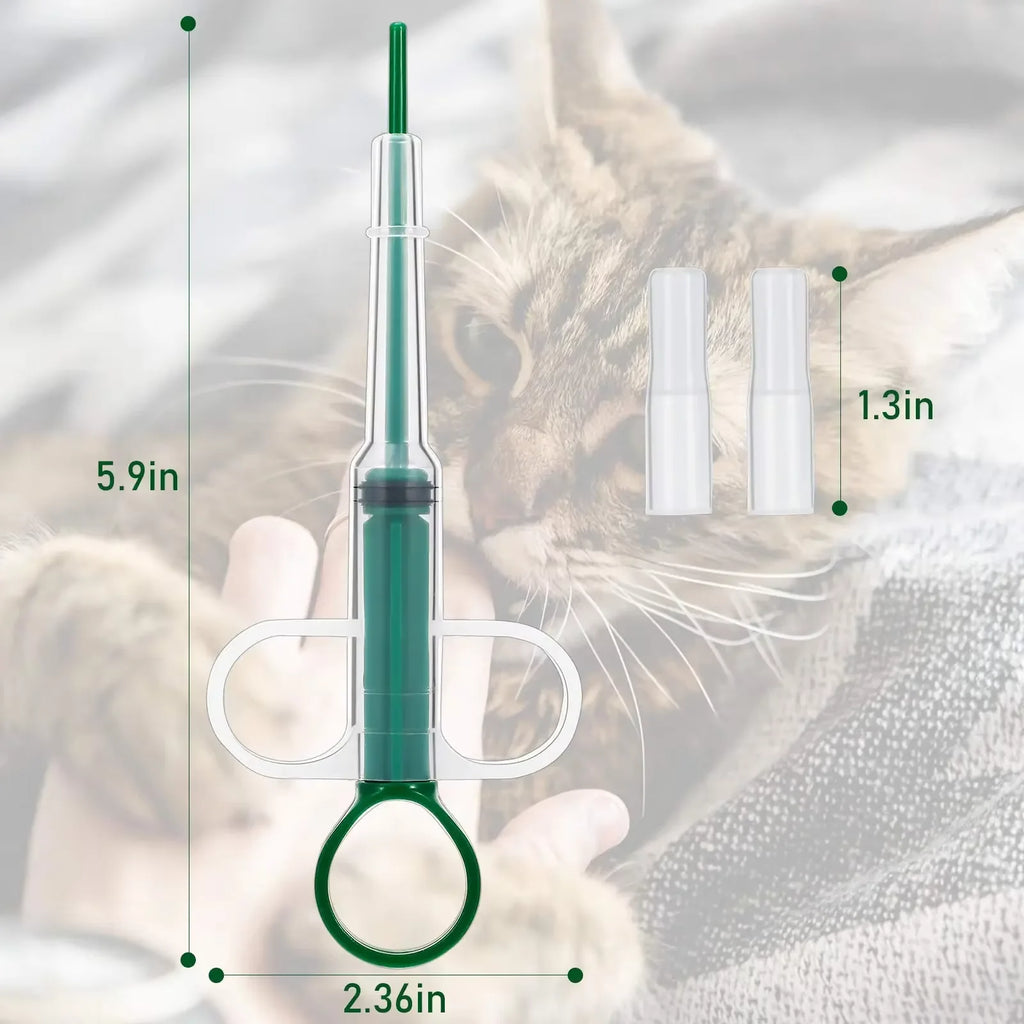 Pet Medicine Feeder - Soft-Tip Pill Applicator for Cats & Dogs