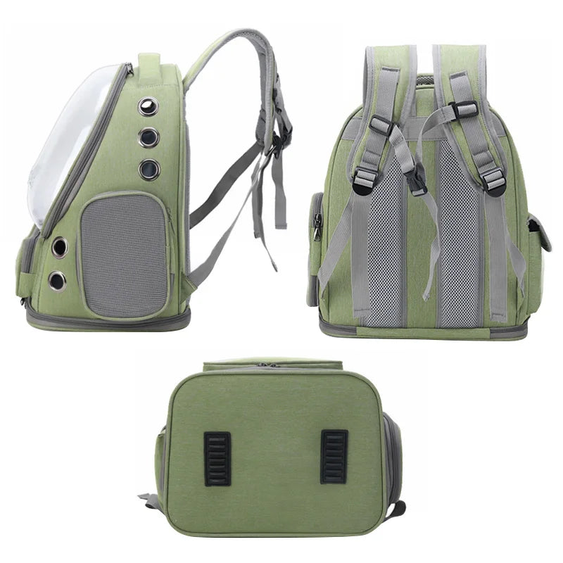 Transparent Cat Carrier Backpack – Breathable Travel Bag for Pets