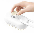 3-in-1 Steamy Pet Brush – Electric Dog & Cat Grooming Comb with Spray