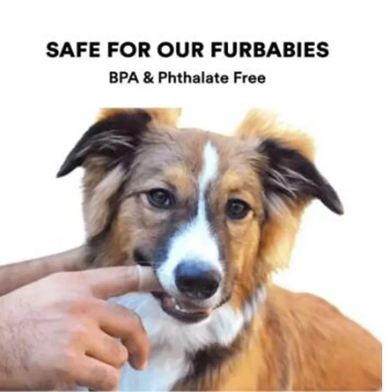 Pet Finger Toothbrush - Super Soft Silicone Teeth Cleaning Tool for Dogs & Cats