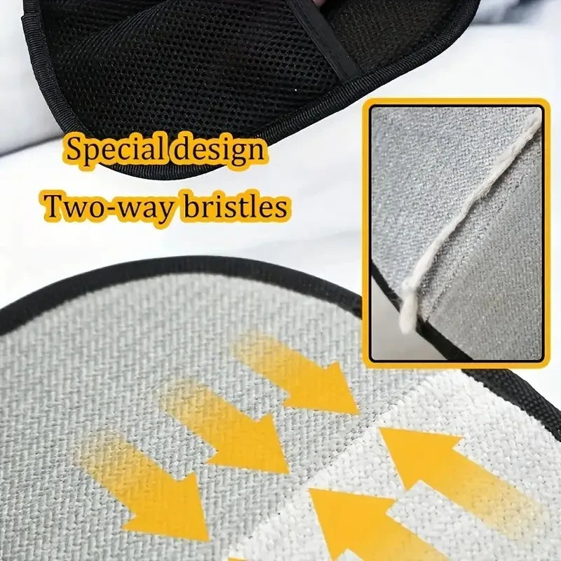 Reusable Pet Hair Removal Gloves – Double Brush Design for Cats & Dogs