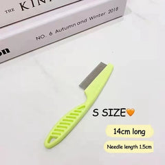 Stainless Steel Pet Flea & Hair Comb – Dog & Cat Grooming Tool