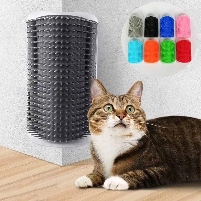 Cat Self-Cleaning Massage Brush – Hair Removal Wall Corner Tool