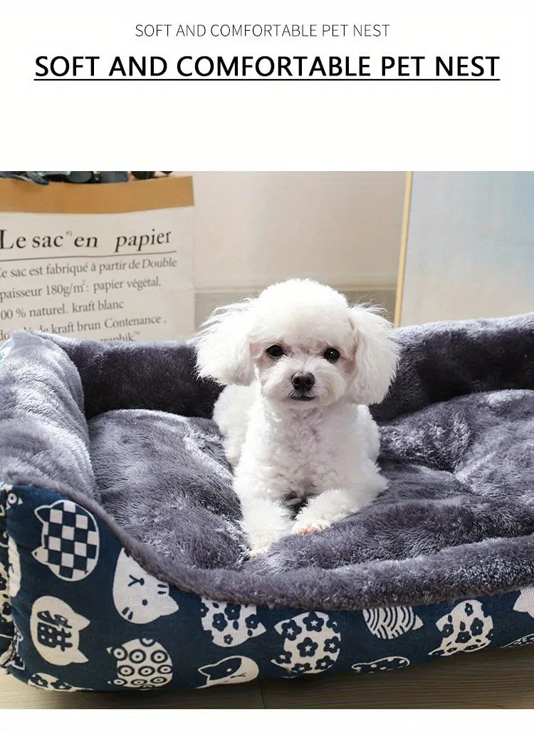 Pet Bed Sofa – Soft Cushion for Dogs & Cats of All Sizes