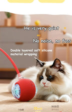 Automatic Cat Ball Toy – Smart Rolling Ball with Faux Tail