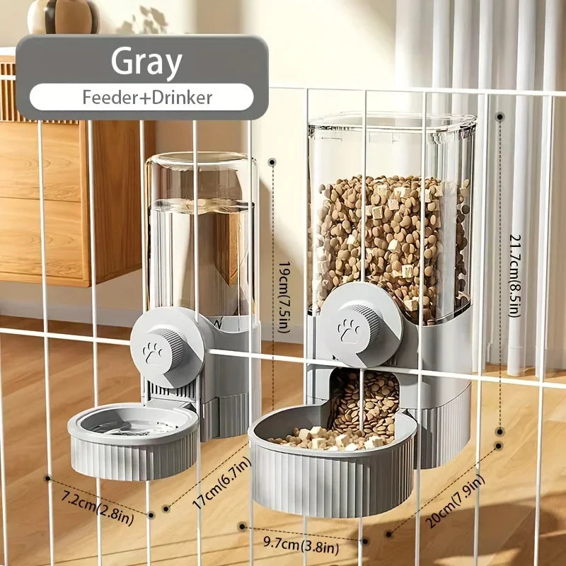 Automatic Pet Feeder & Water Dispenser – Cat & Dog Food Bowl