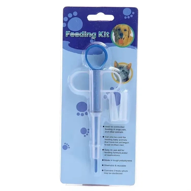 Pet Medicine Feeder - Soft-Tip Pill Applicator for Cats & Dogs