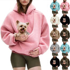 Pet Carrier Hoodie - Hands-Free Wearable Pouch for Small Dogs & Cats