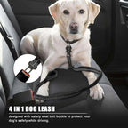 Reflective Bungee Dog Leash – Heavy-Duty No-Pull Leash with Seatbelt