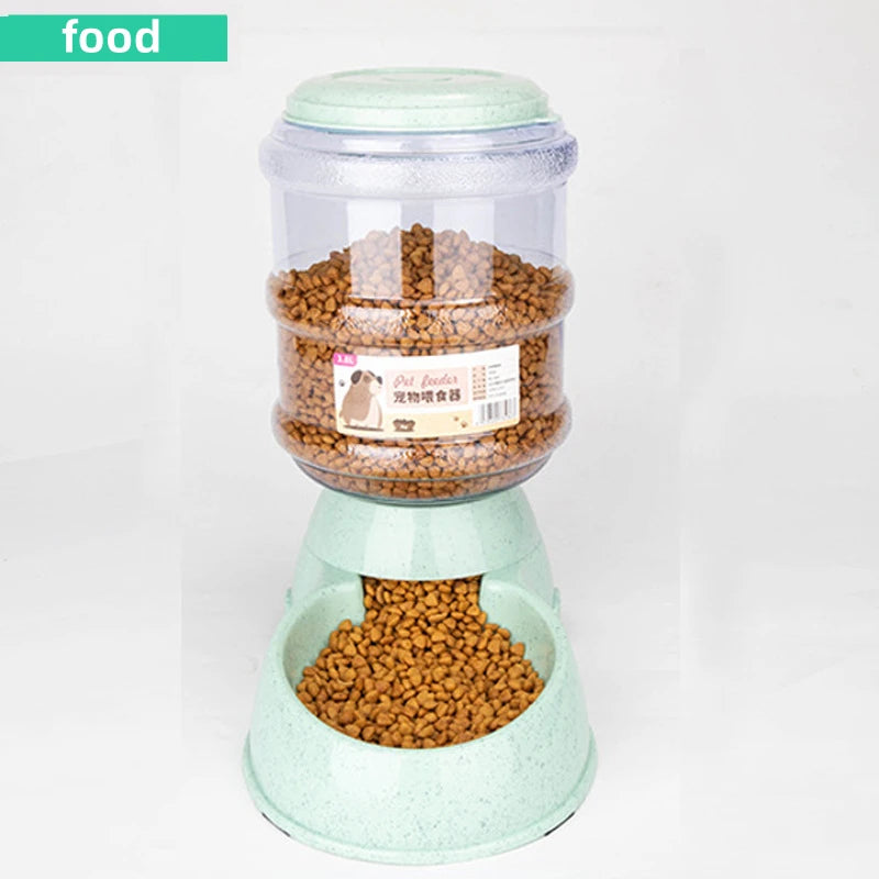 Large Capacity Pet Feeder Bowl – Cat & Dog Food Bowl with Water Dispenser