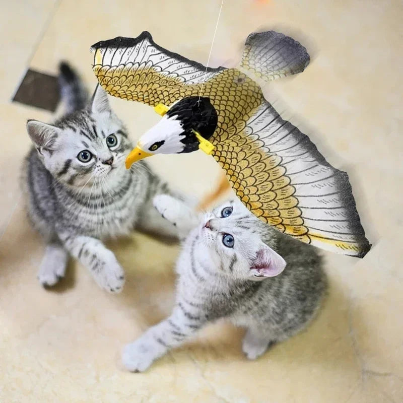 Interactive Flying Bird Cat Toy – Electric Hanging Eagle Teaser