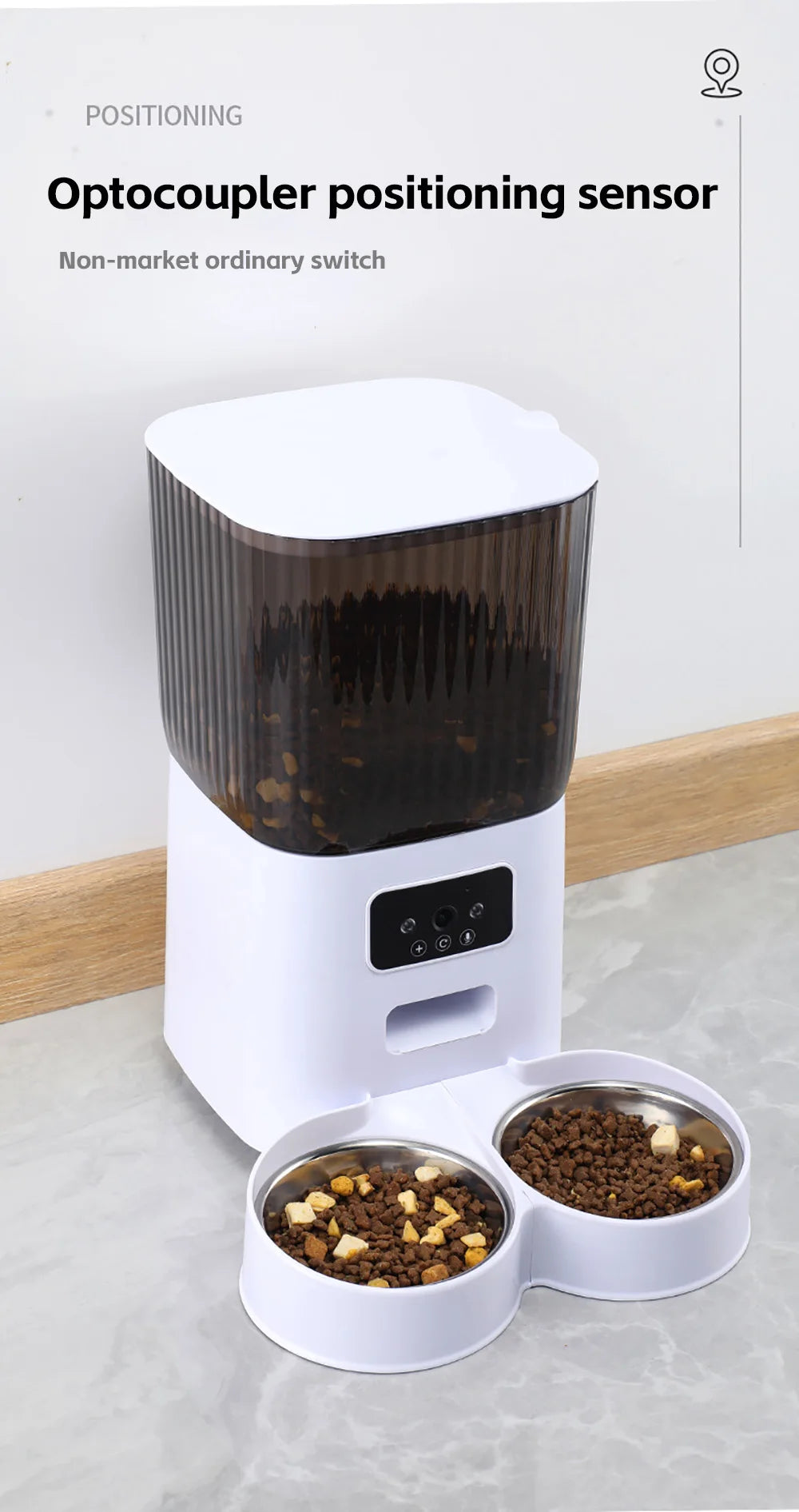 Smart Automatic Pet Feeder 5L – Cat & Dog Feeder with Camera & Voice