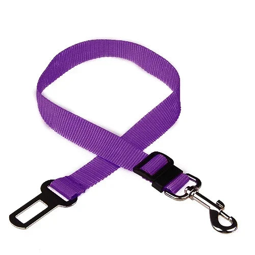 Adjustable Pet Car Seat Belt – Dog & Cat Safety Harness Lead
