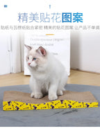Corrugated Cat Scratching Board with Catnip - Multi-Functional Claw Grinding Plate
