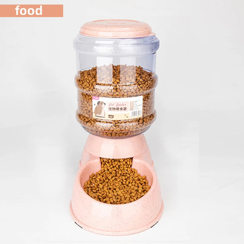 Large Capacity Pet Feeder Bowl – Cat & Dog Food Bowl with Water Dispenser