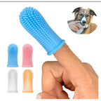 Pet Finger Toothbrush - Super Soft Silicone Teeth Cleaning Tool for Dogs & Cats