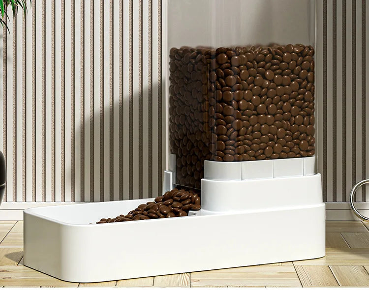 Automatic Cat Feeder & Water Dispenser – Gravity Food Container for Pets