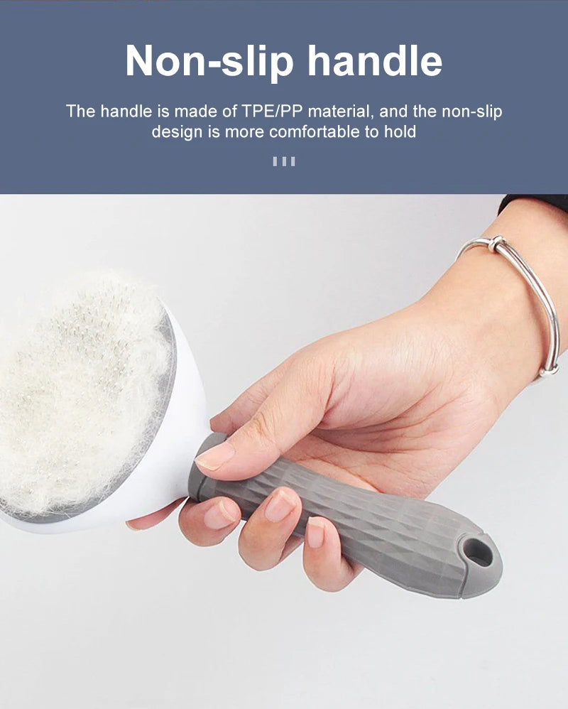 Pet Grooming Brush – Dog & Cat Hair Remover Comb for Long Hair