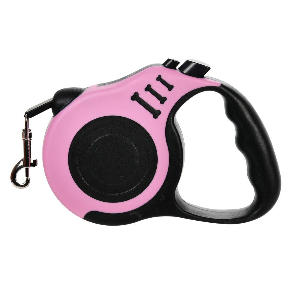 Retractable Dog & Cat Leash – 3m/5m Strong Nylon Lead