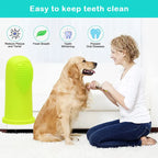 Pet Finger Toothbrush - Super Soft Silicone Teeth Cleaning Tool for Dogs & Cats