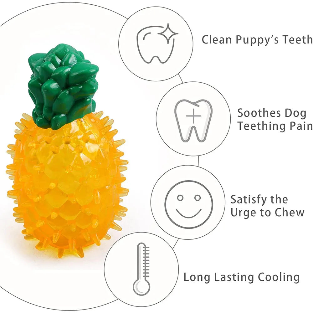 Freezable Cooling Chew Toy - Summer Fruit Design for Dogs & Cats