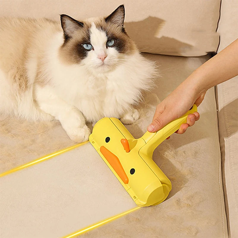 Pet Hair Removal Tool - Reusable Static Hair Suction Device for Furniture Cleaning
