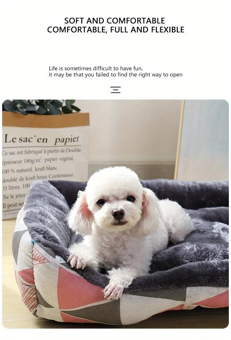 Pet Bed Sofa – Soft Cushion for Dogs & Cats of All Sizes
