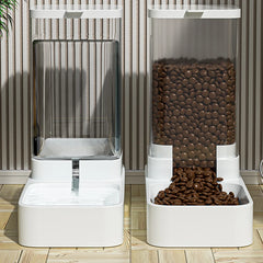 Automatic Cat Feeder & Water Dispenser – Gravity Food Container for Pets