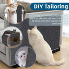 Self-Adhesive Cat Scratch Protector - Cut-to-Size Furniture Protection Mat