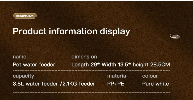 Automatic Cat Feeder & Water Dispenser – Gravity Food Container for Pets