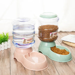 Large Capacity Pet Feeder Bowl – Cat & Dog Food Bowl with Water Dispenser