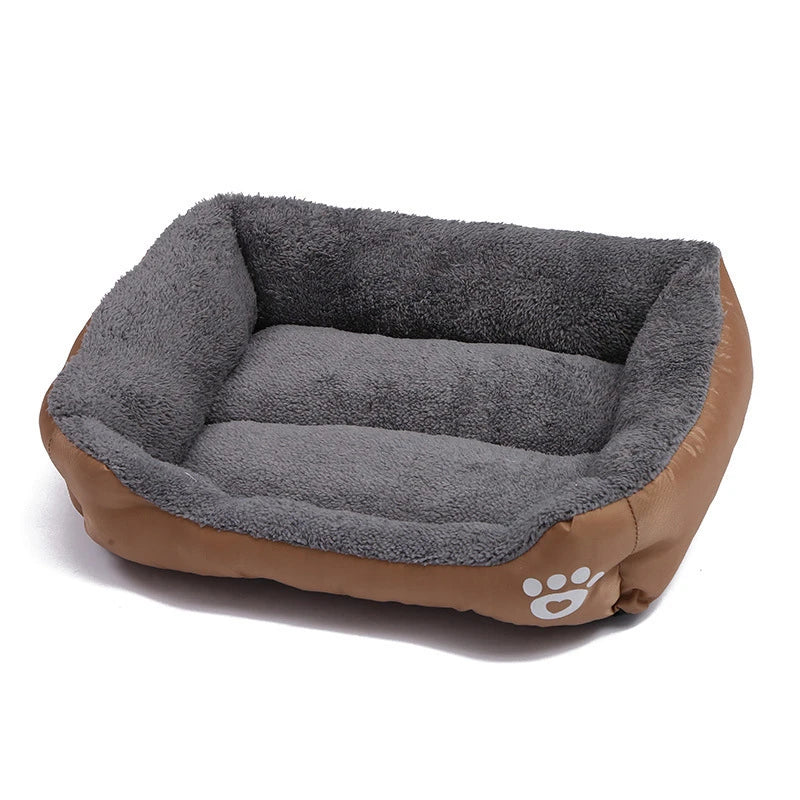 Large Square Pet Bed – Plush Washable Dog & Cat Sofa