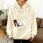 Pet Carrier Hoodie - Hands-Free Wearable Pouch for Small Dogs & Cats