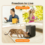 Smart Automatic Pet Feeder – Timed Cat & Dog Food Dispenser