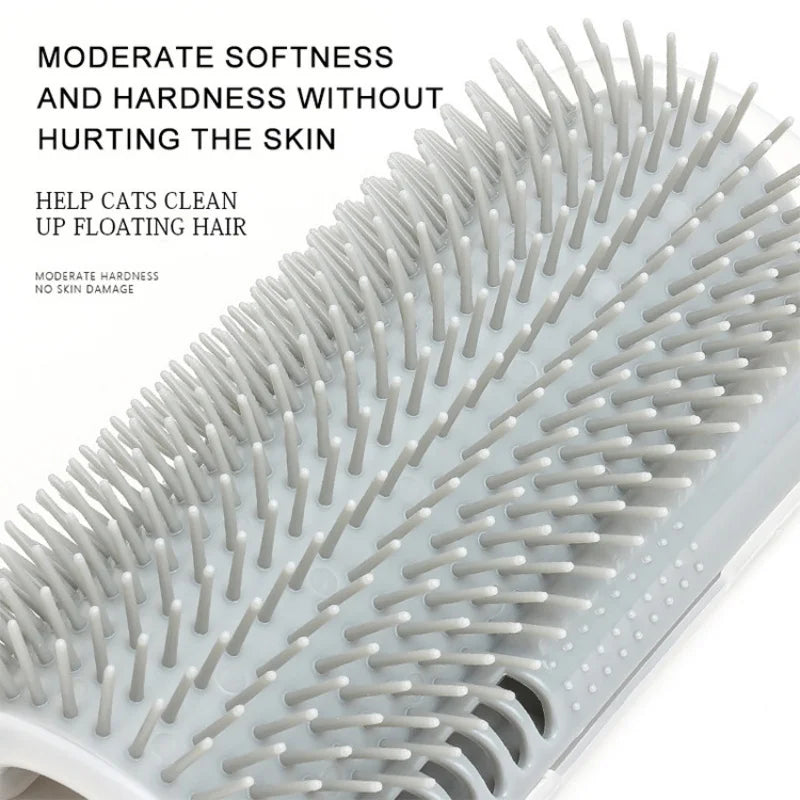 Cat Self-Cleaning Massage Brush – Hair Removal Wall Corner Tool