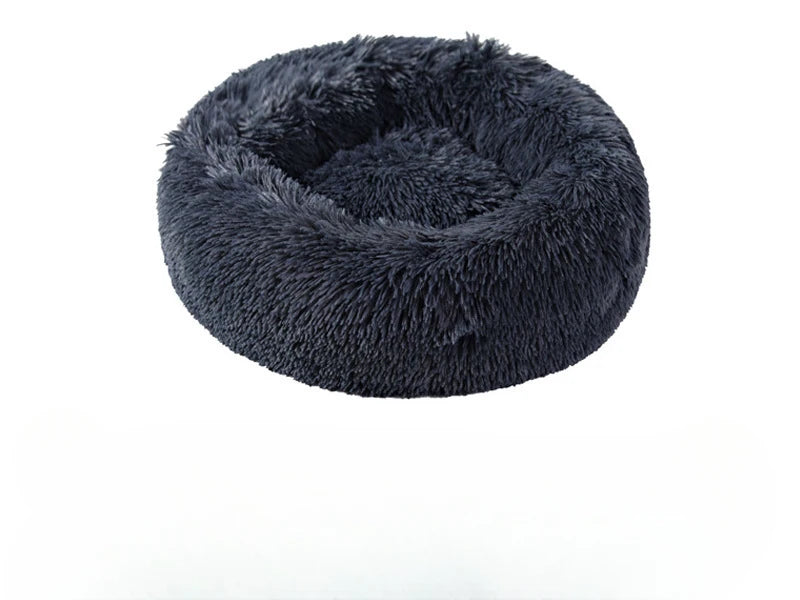 Plush Cat & Dog Nest – Warm Detachable Pet Bed for Winter