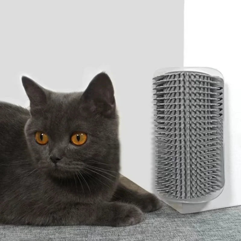 Cat Self-Cleaning Massage Brush – Hair Removal Wall Corner Tool