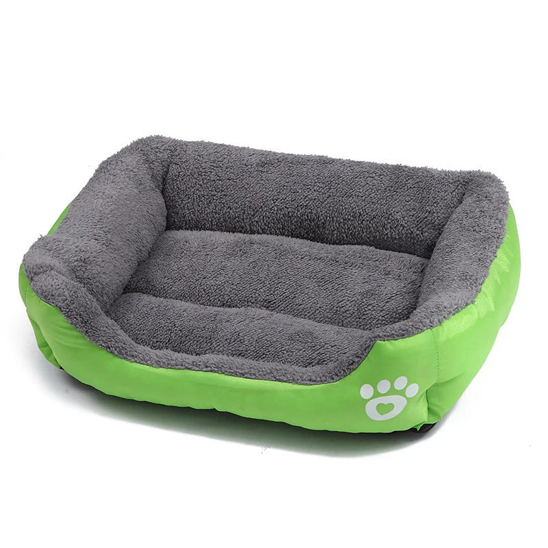 Large Square Pet Bed – Plush Washable Dog & Cat Sofa