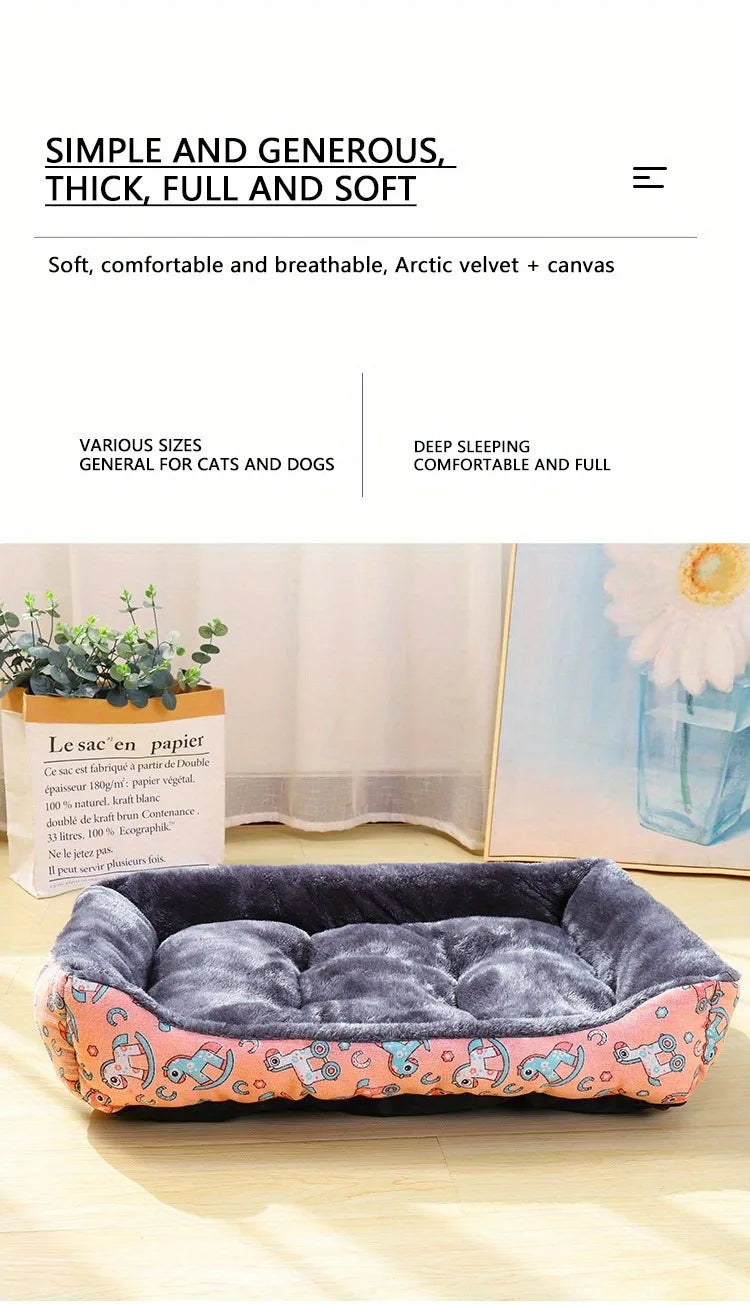 Pet Bed Sofa – Soft Cushion for Dogs & Cats of All Sizes