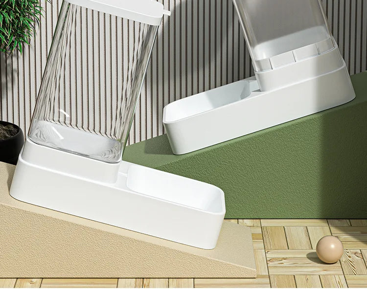 Automatic Cat Feeder & Water Dispenser – Gravity Food Container for Pets