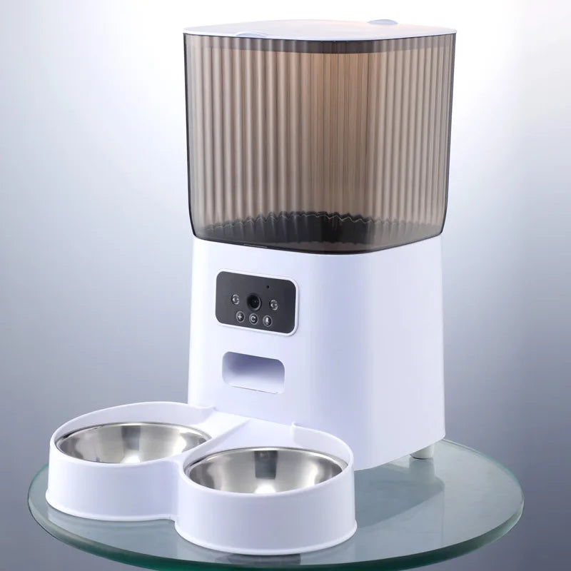 Smart Automatic Pet Feeder 5L – Cat & Dog Feeder with Camera & Voice