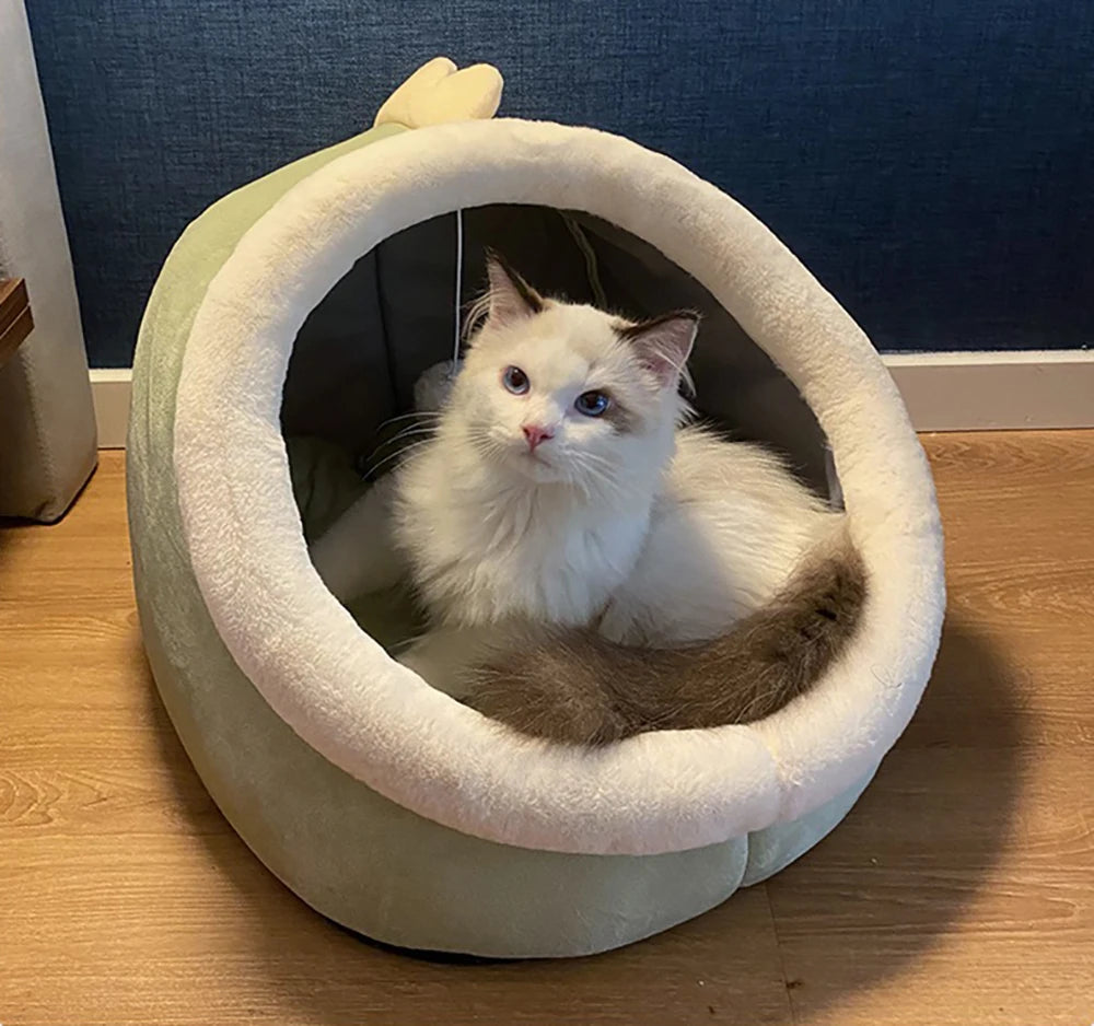 Washable Pet Lounger – Cozy Warm Bed for Cats & Small Dogs