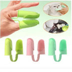 Pet Finger Toothbrush - Super Soft Silicone Teeth Cleaning Tool for Dogs & Cats