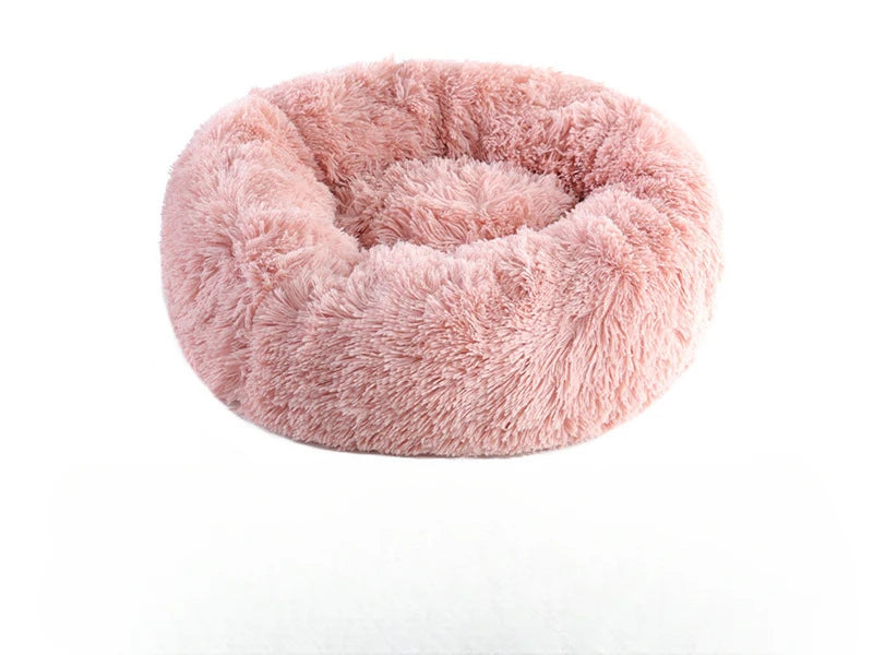 Plush Cat & Dog Nest – Warm Detachable Pet Bed for Winter
