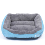 Large Square Pet Bed – Plush Washable Dog & Cat Sofa