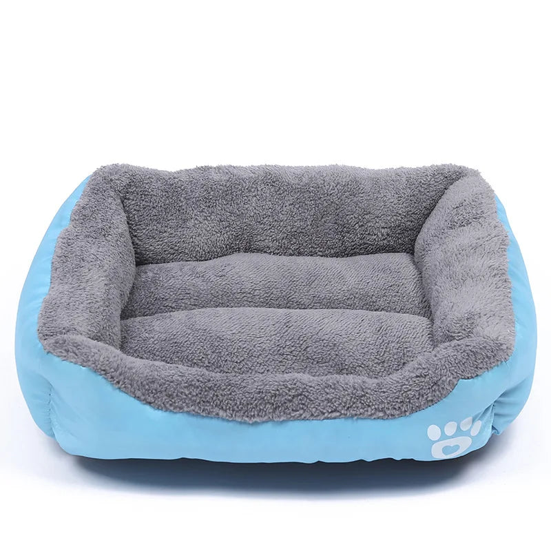 Large Square Pet Bed – Plush Washable Dog & Cat Sofa