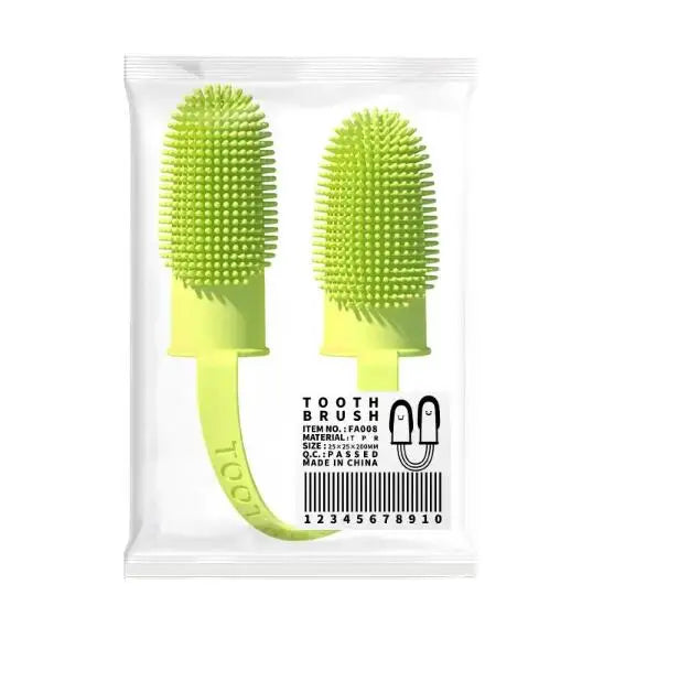 Pet Finger Toothbrush - Super Soft Silicone Teeth Cleaning Tool for Dogs & Cats