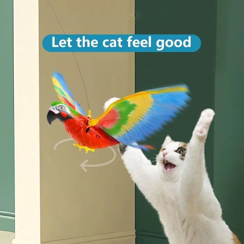 Interactive Flying Bird Cat Toy – Electric Hanging Eagle Teaser