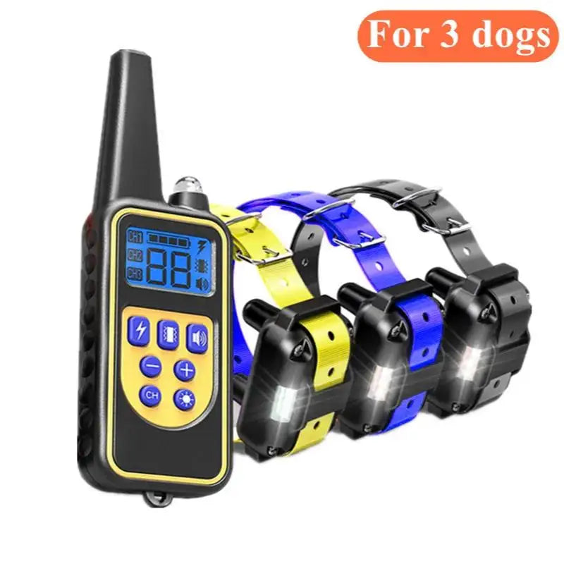Waterproof Dog Training Collar - 800M Remote with 99 Vibration/Shock Levels