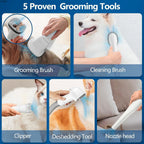 Pet Grooming Vacuum Kit - 2.3L Capacity Hair Collection System
